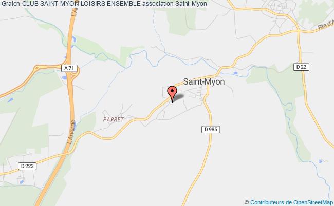 plan association Club Saint Myon Loisirs Ensemble Saint-Myon
