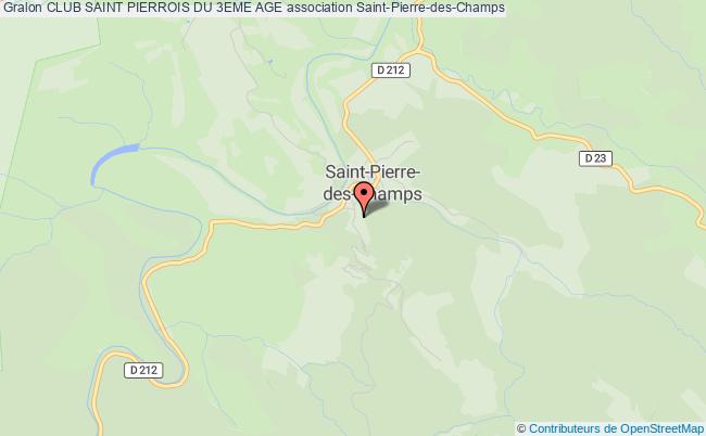 plan association Club Saint Pierrois Du 3eme Age Saint-Pierre-des-Champs