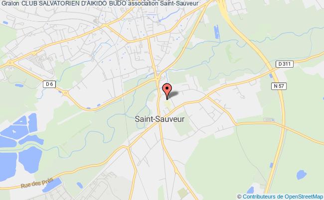 plan association Club Salvatorien D'aikido Budo Saint-Sauveur