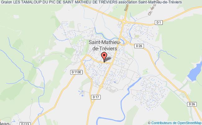 plan association Club Senior Du Pic Saint Loup Saint-Mathieu-de-Tréviers