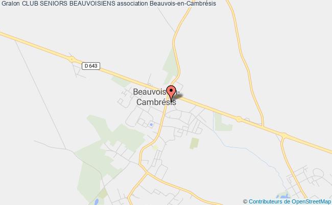 plan association Club Seniors Beauvoisiens Beauvois-en-Cambrésis