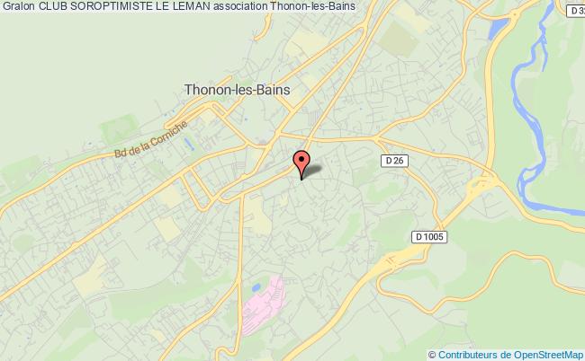 plan association Club Soroptimiste Le Leman Thonon-les-Bains