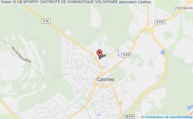 plan association Club Sportif Castriote De Gymnastique Volontaire Castries