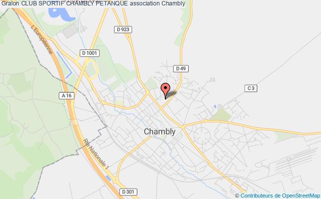 plan association Club Sportif Chambly Petanque Chambly