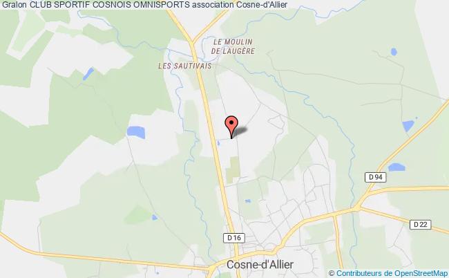 plan association Club Sportif Cosnois Cosne-d'Allier