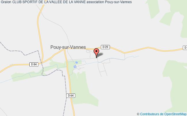 plan association Club Sportif De La Vallee De La Vanne Pouy-sur-Vannes