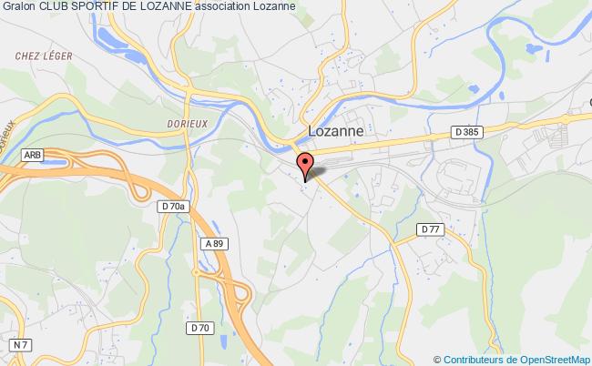 plan association Club Sportif De Lozanne Lozanne