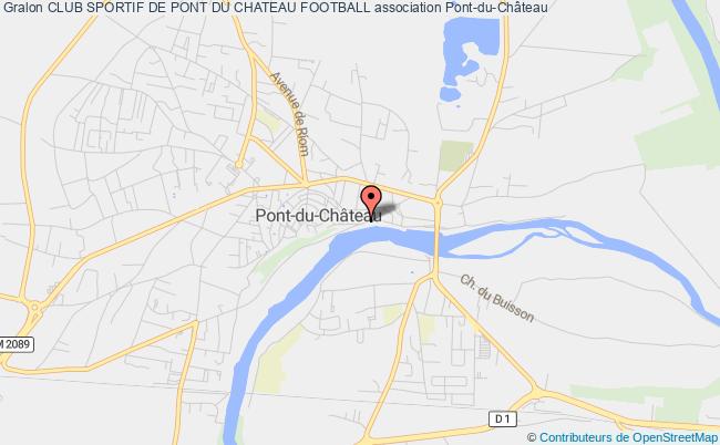 plan association Club Sportif De Pont Du Chateau Football Pont-du-Château
