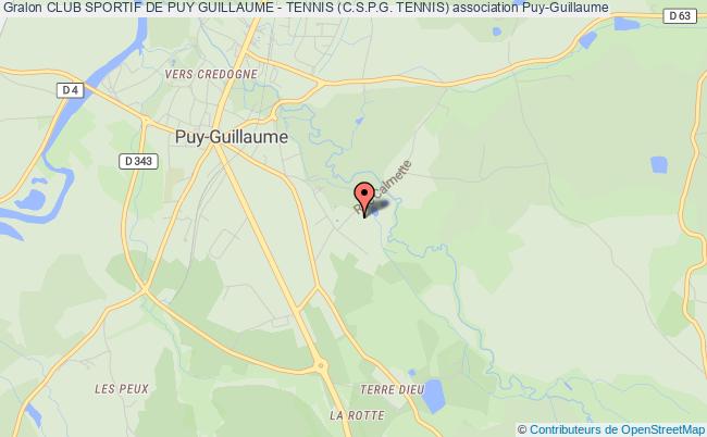 plan association Club Sportif De Puy Guillaume - Tennis (c.s.p.g. Tennis) Puy-Guillaume