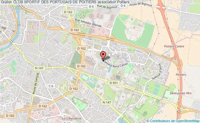 plan association Club Sportif Des Portugais De Poitiers Poitiers
