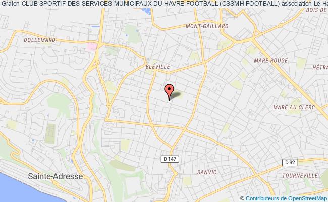 plan association Club Sportif Des Services Municipaux Du Havre Football (cssmh Football) Le    Havre