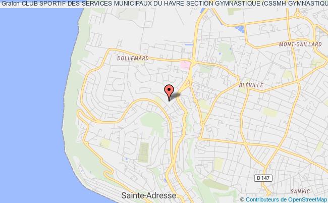 plan association Club Sportif Des Services Municipaux Du Havre Section Gymnastique (cssmh Gymnastique) Sainte-Adresse