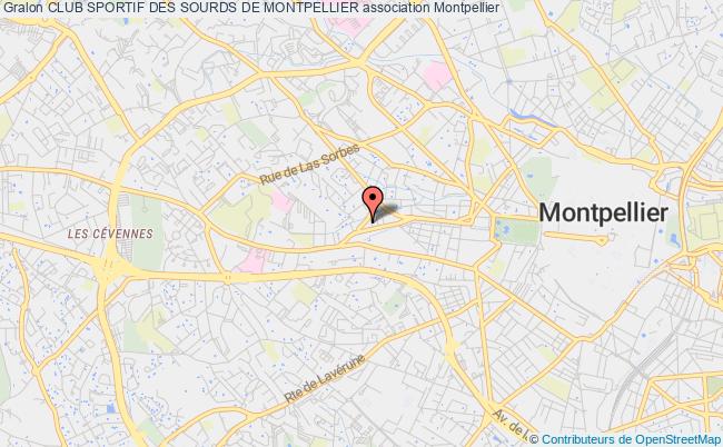 plan association Club Sportif Des Sourds De Montpellier Montpellier