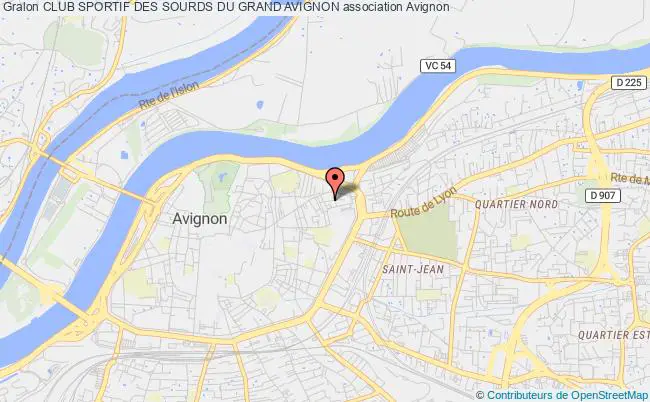 plan association Club Sportif Des Sourds Du Grand Avignon Avignon