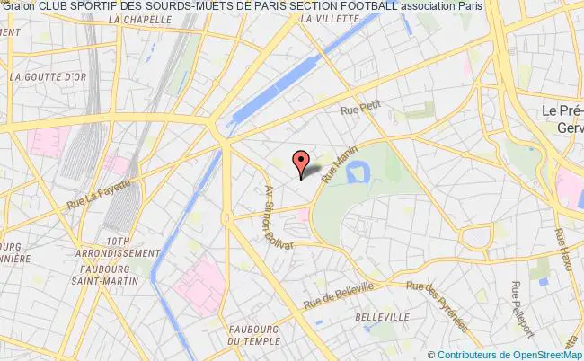 plan association Club Sportif Des Sourds-muets De Paris Section Football Paris