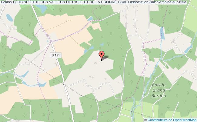 plan association Club Sportif Des Vallees De L'isle Et De La Dronne Csvid Saint-Antoine-sur-l'Isle