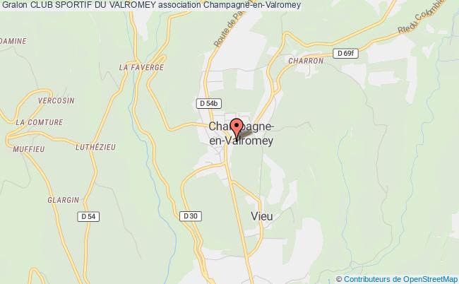 plan association Club Sportif Du Valromey Champagne-en-Valromey
