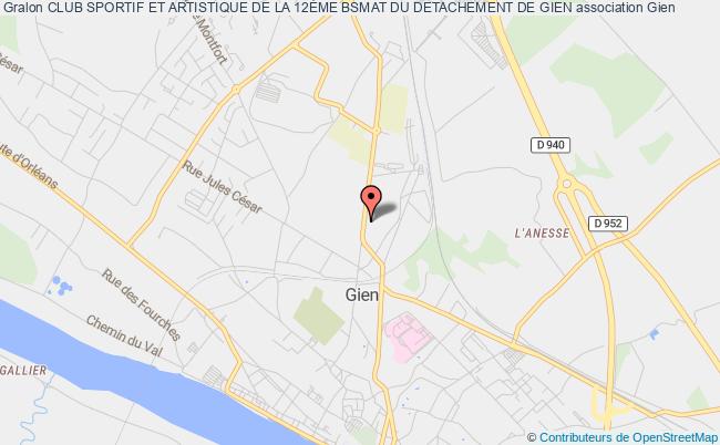 CLUB SPORTIF ET ARTISTIQUE DE LA 12ÈME BSMAT DU DETACHEMENT DE GIEN