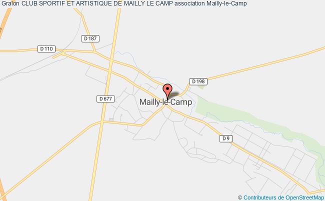 plan association Club Sportif Et Artistique De Mailly Le Camp Mailly-le-Camp