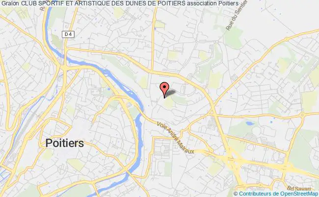 plan association Club Sportif Et Artistique Des Dunes De Poitiers Poitiers