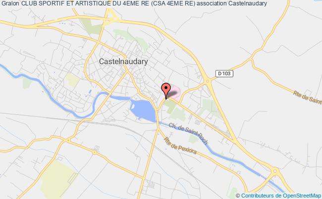 plan association Club Sportif Et Artistique Du 4eme Re (csa 4eme Re) Castelnaudary