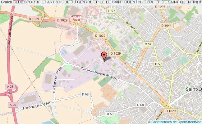 plan association Club Sportif Et Artistique Du Centre Epide De Saint Quentin (c.s.a. Epide Saint Quentin) Saint-Quentin