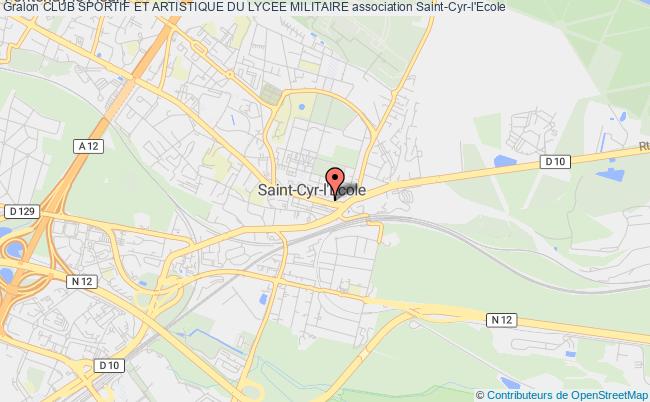 plan association Club Sportif Et Artistique Du Lycee Militaire Saint-Cyr-l'École