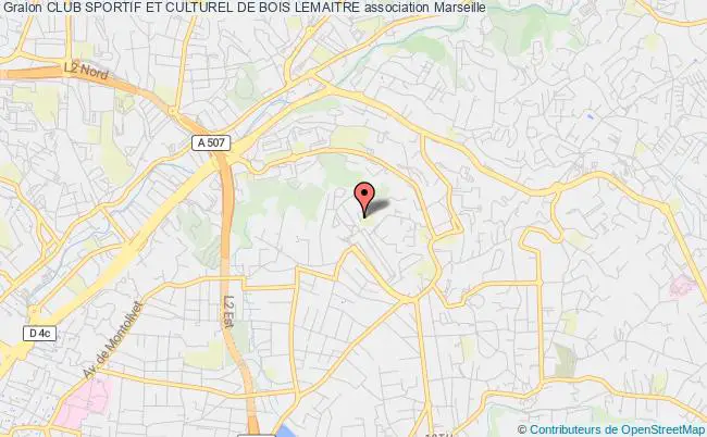plan association Club Sportif Et Culturel De Bois Lemaitre Marseille 12