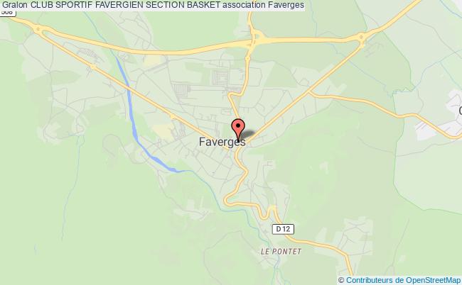 plan association Club Sportif Favergien Section Basket Faverges-Seythenex