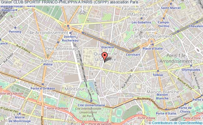 plan association Club Sportif Franco-philippin A Paris (csfpp) Paris