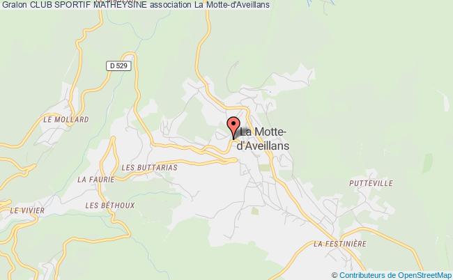 plan association Club Sportif Matheysine Motte-d'Aveillans