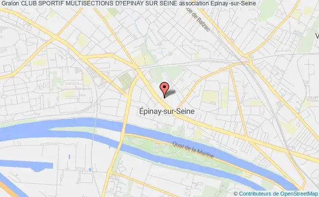 plan association Club Sportif Multisections D?epinay Sur Seine Épinay-sur-Seine