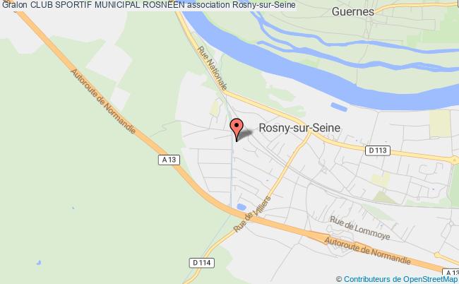 plan association Club Sportif Municipal Rosneen Rosny-sur-Seine