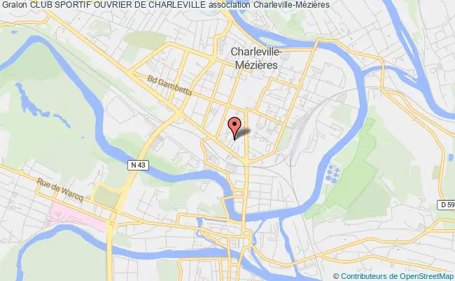 plan association Club Sportif Ouvrier De Charleville Charleville-Mézières