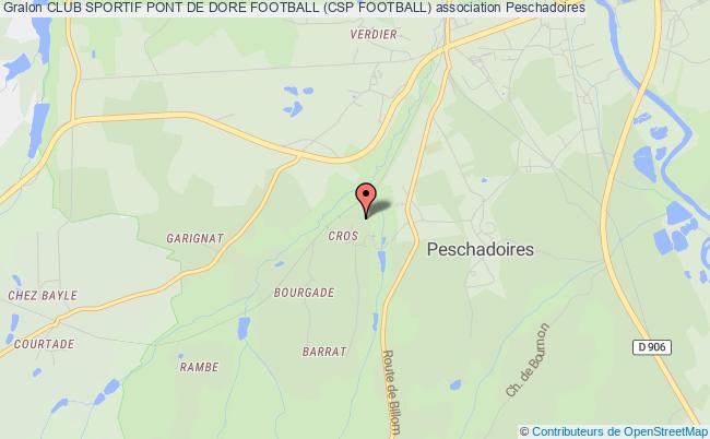 plan association Club Sportif Pont De Dore Football (csp Football) Peschadoires