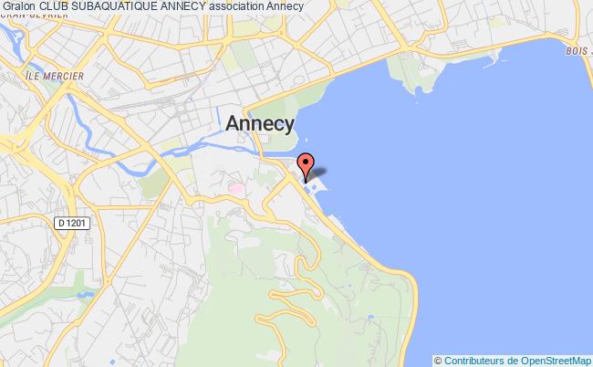 plan association Club Subaquatique Annecy Annecy