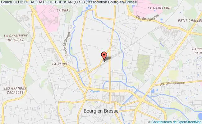 plan association Club Subaquatique Bressan (c.s.b.) Bourg-en-Bresse