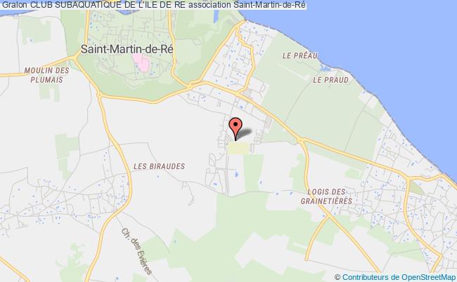 plan association Club Subaquatique De L'ile De Re Saint-Martin-de-Ré