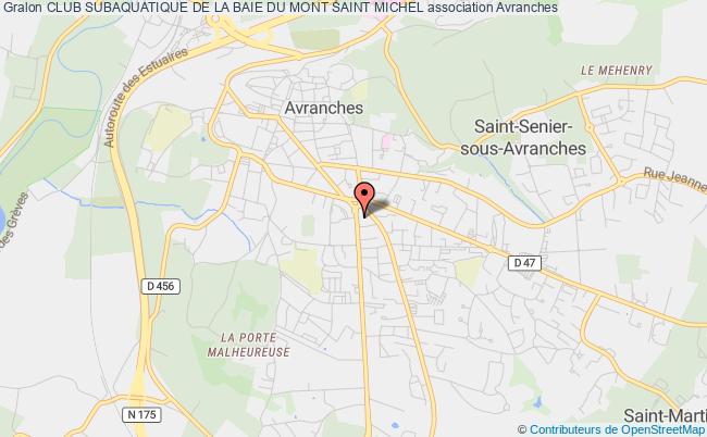 plan association Club Subaquatique De La Baie Du Mont Saint Michel Avranches