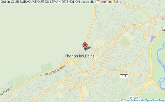 plan association Club Subaquatique Du Leman De Thonon Thonon-les-Bains