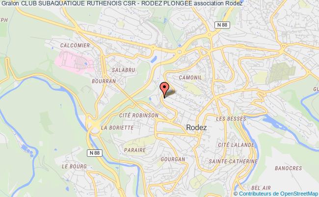 plan association Club Subaquatique Ruthenois Csr - Rodez Plongee Rodez