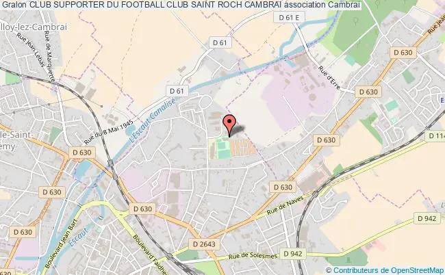 plan association Club Supporter Du Football Club Saint Roch Cambrai Cambrai