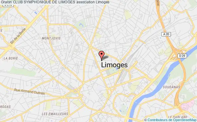 plan association Club Symphonique De Limoges Limoges