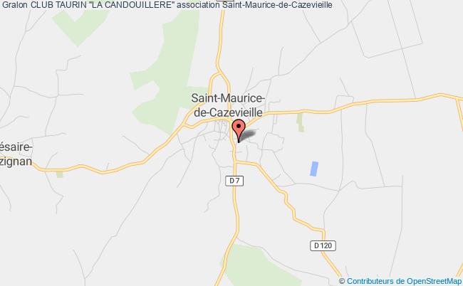 plan association Club Taurin "la Candouillere" Saint-Maurice-de-Cazevieille