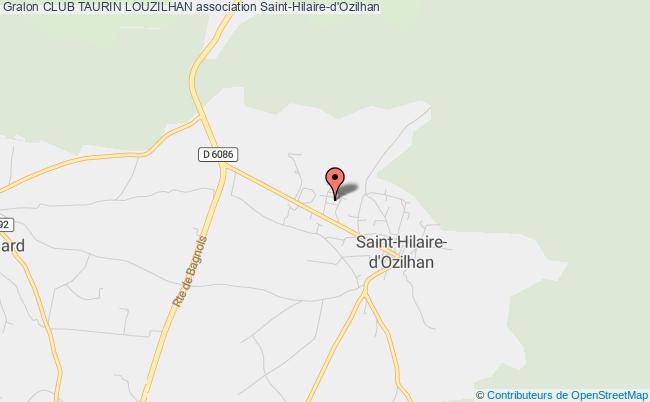 plan association Club Taurin Louzilhan Saint-Hilaire-d'Ozilhan
