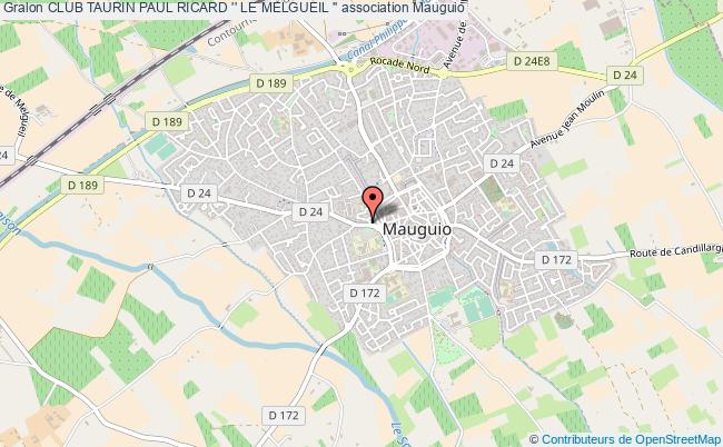 plan association Club Taurin Paul Ricard '' Le Melgueil '' Mauguio