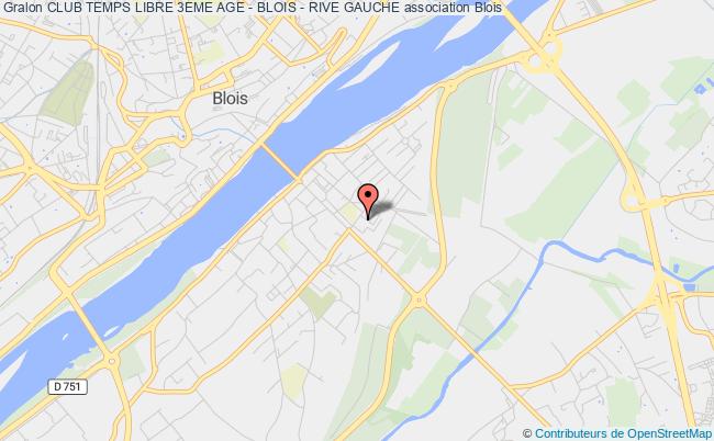 plan association Club Temps Libre 3eme Age - Blois - Rive Gauche Blois