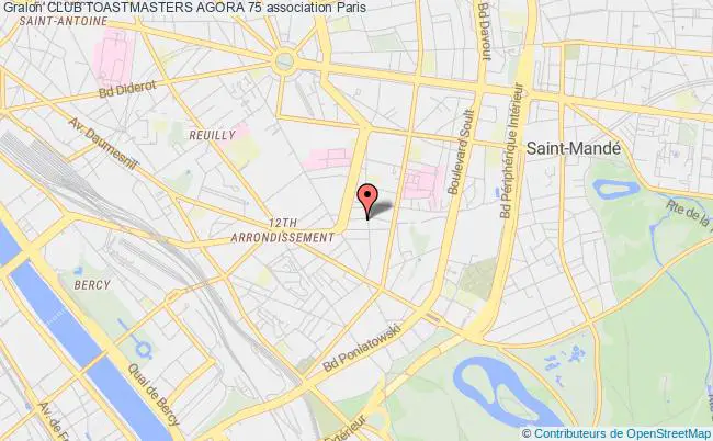 plan association Club Toastmasters Agora 75 Paris