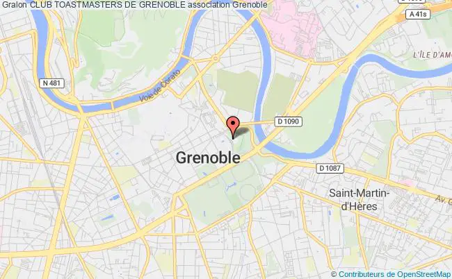 plan association Club Toastmasters De Grenoble Grenoble