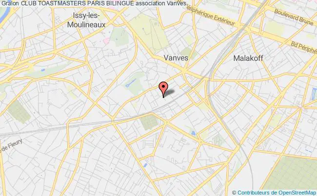 plan association Club Toastmasters Paris Bilingue Vanves